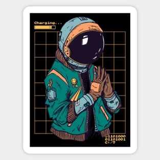 Spaceman Vaporwave Urban Cool Style Sticker